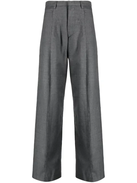 R13 Inverted wide-leg trousers