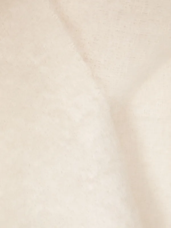 ☆JIL SANDER☆+ ロゴタグ チャンキーニットスカーフ 送関込 Jil Sander チャンキーニット スカーフ | レッド | FARFETCH JP