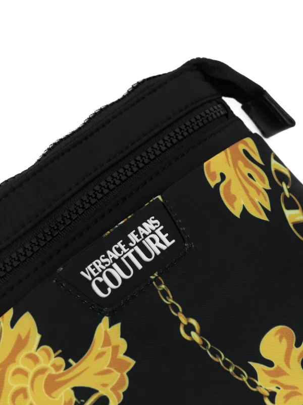VERSACE JEANS ヴェルサーチ バロックプリント メッセンジャー Versace Jeans Couture バロックプリント メッセンジャーバッグ