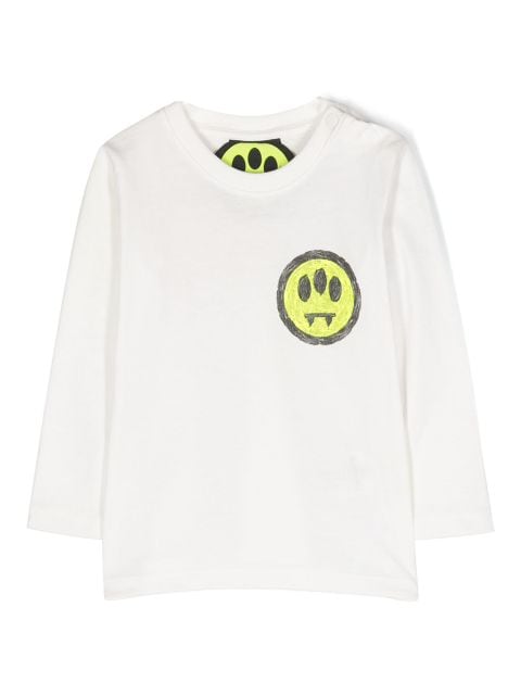 Barrow kids T-shirt a maniche lunghe con stampa