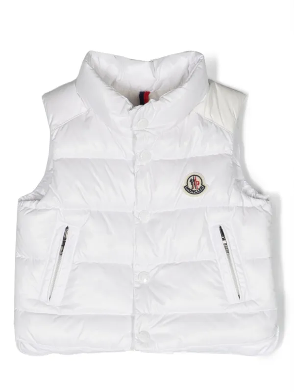 Moncler Enfant logo-patch Padded Gilet White FARFETCH ID - Main Image