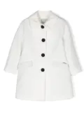 TWINSET Kids single-breasted button trench coat - White