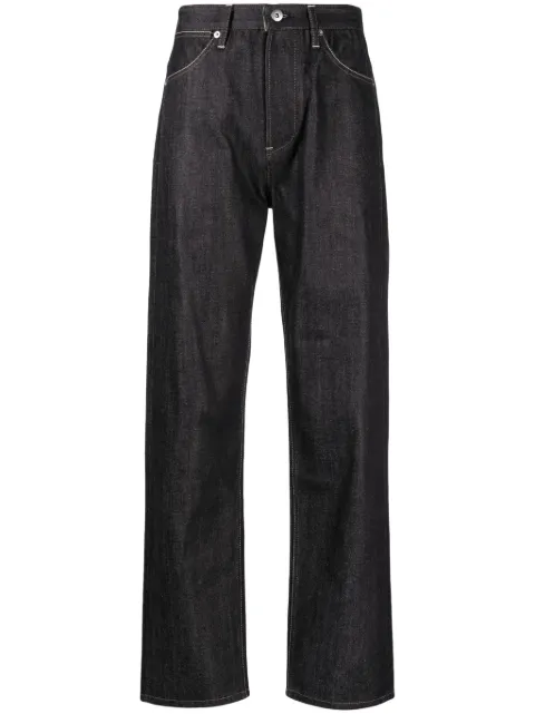 Jil Sander jeans con costuras en contraste