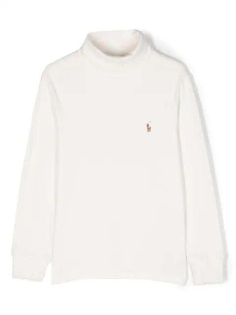 POLO RALPH LAUREN KIDS cotton roll-neck jumper