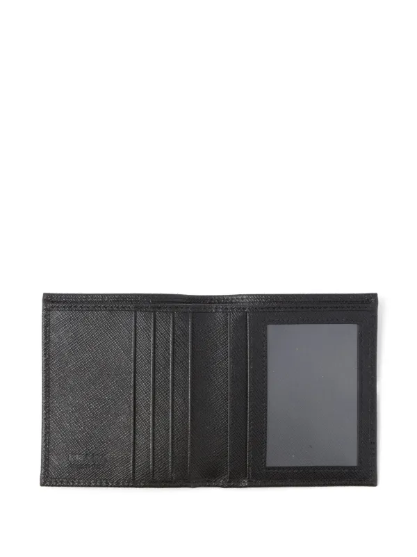 Prada saffiano leather online bifold wallet