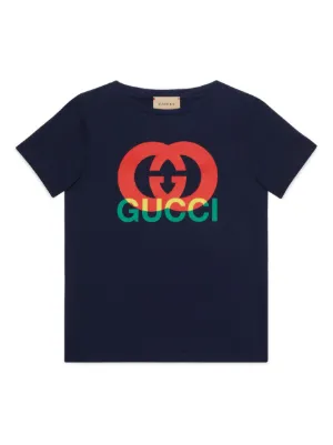 Gucci T-shirt For Boy in Blue