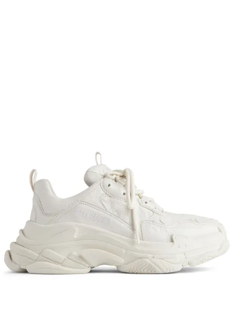Balenciaga Triple S leather sneakers