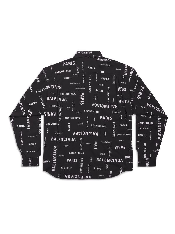 Balenciaga Paris logo-print Shirt - Farfetch