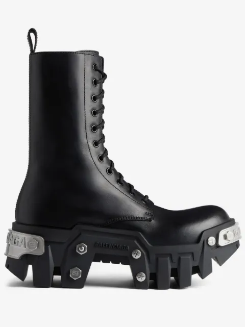 Balenciaga Bulldozer platform lace-up boots