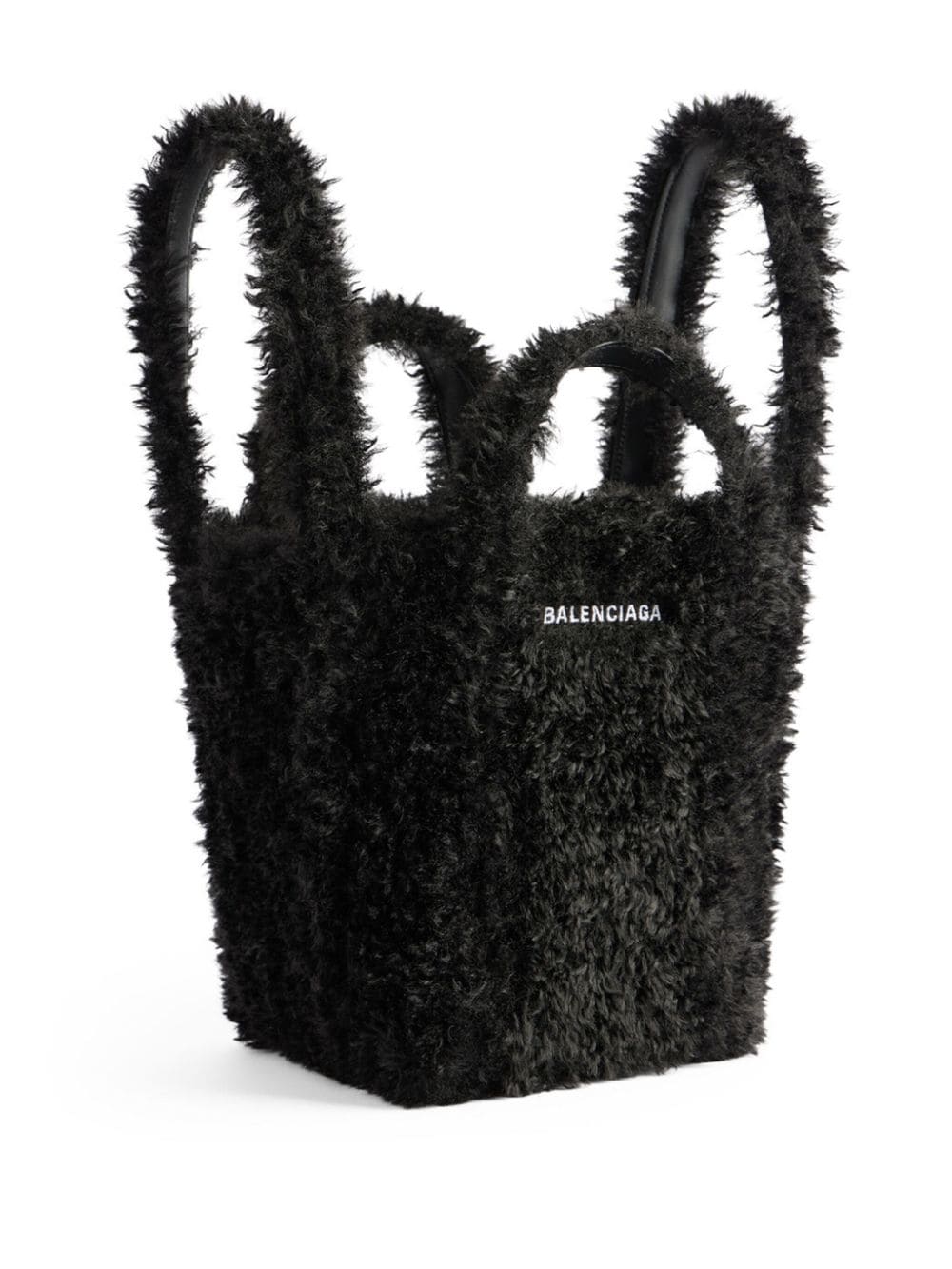 Balenciaga Everyday 2.0 shopper met imitatiebont Zwart