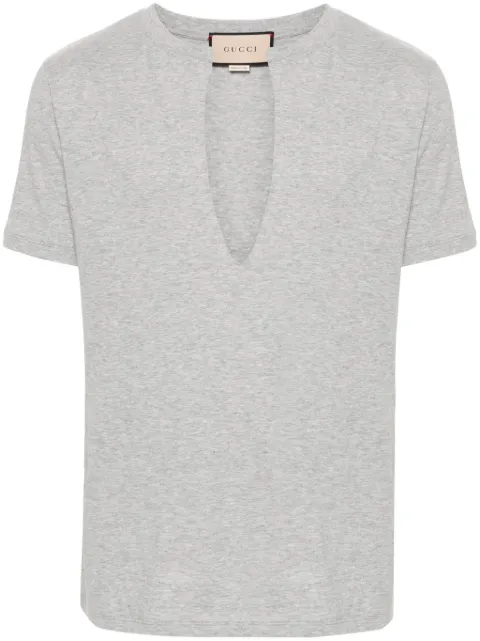 Gucci V-neck cotton T-shirt