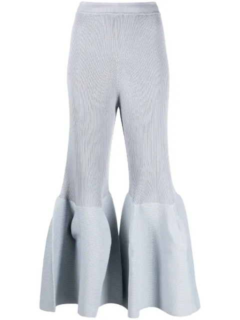 CFCL pantalones capri con diseño acampanado