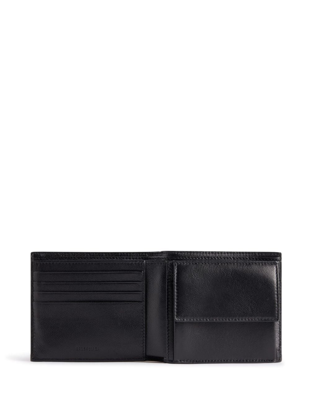 Shop Balenciaga Cash Camouflage-print Leather Wallet In Grau