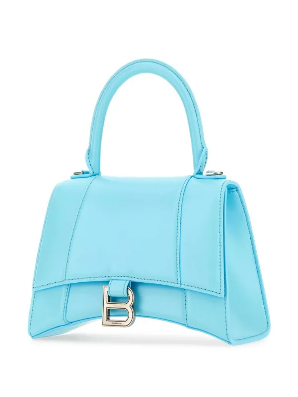 Balenciaga small Hourglass top handle bag women CALFSKIN OS Blue