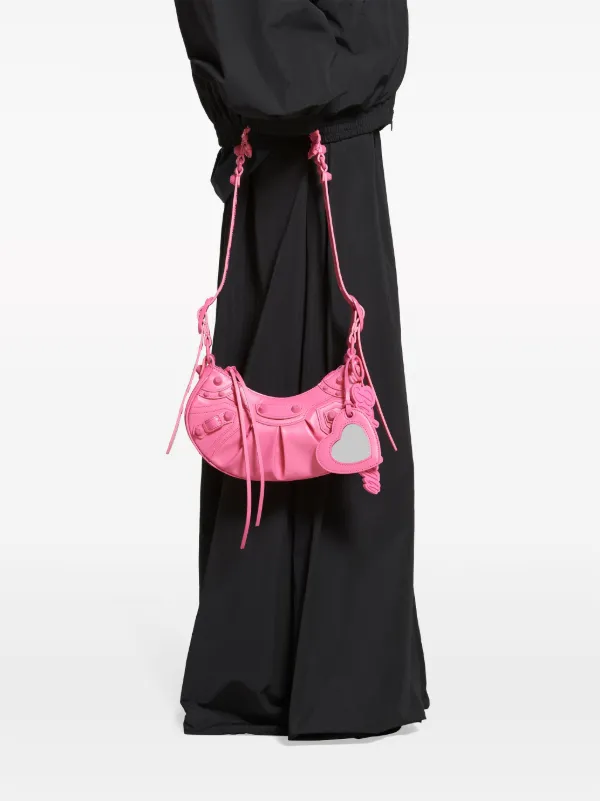 BALENCIAGA キャンバス ショルダーバッグ ピンクXS 2way 正規品 