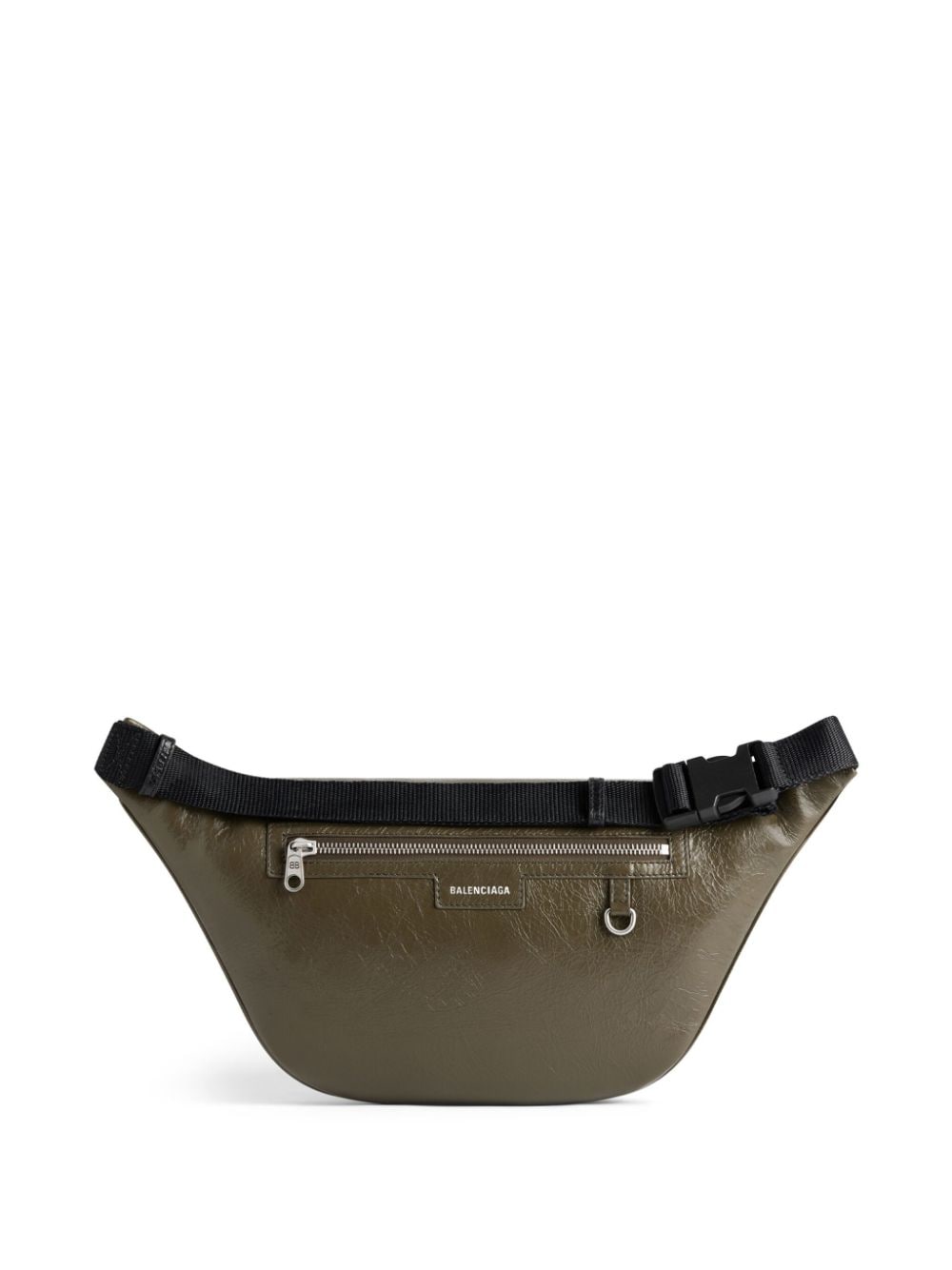 Shop Balenciaga Superbusy Leather Belt Bag In Green