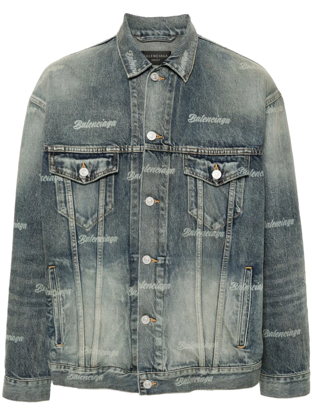 Balenciaga jean jacket on sale