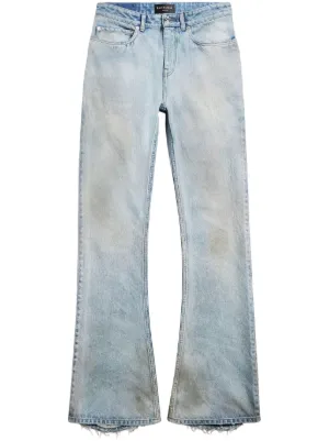 Balenciaga Jeans Svasati Con Effetto Vissuto - Farfetch