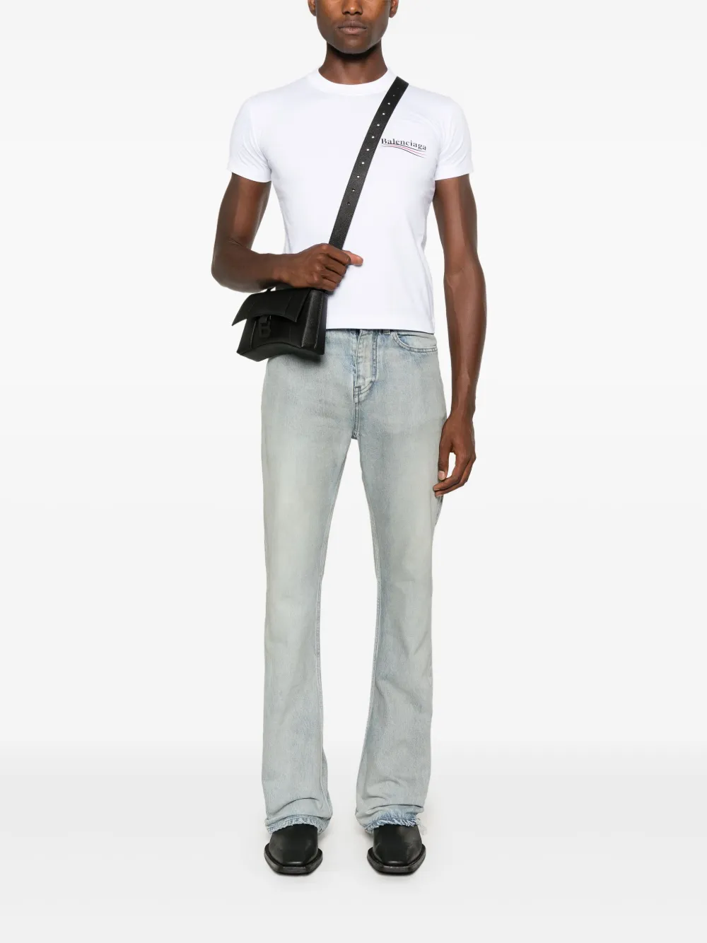 Balenciaga جينز بتأثير ممزق | جينزات بوت كات | Image 2