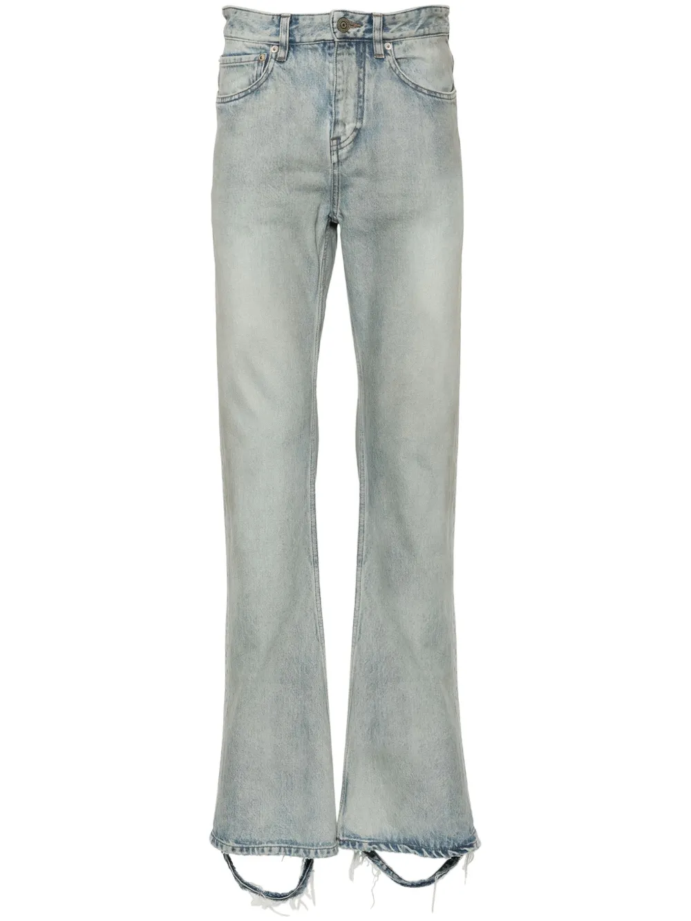 Balenciaga gerafelde jeans Blauw