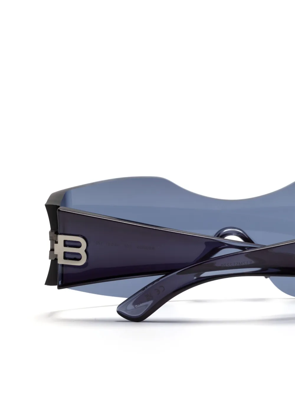 Balenciaga Eyewear Hourglass zonnebril met masker montuur Blauw