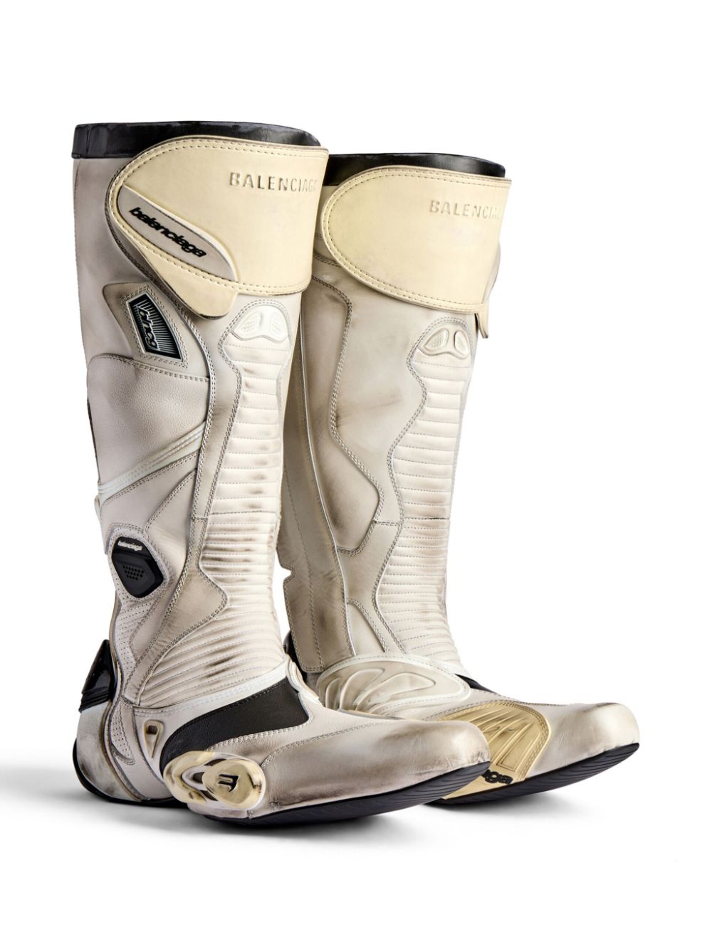 Balenciaga Biker Boot leather boots White