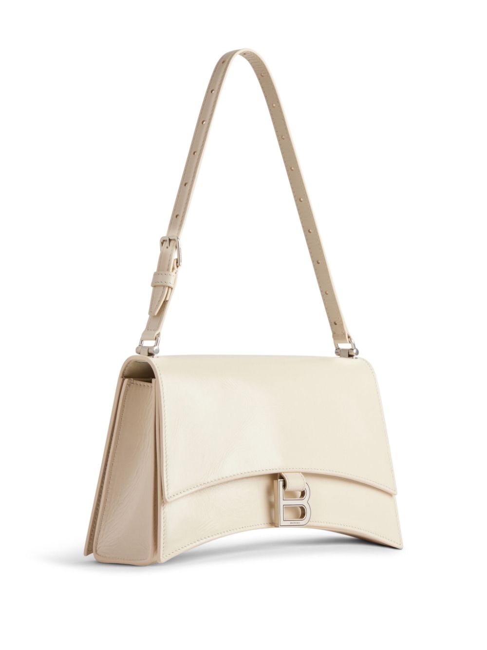 Shop Balenciaga Small Crush Sling Shoulder Bag In Neutrals