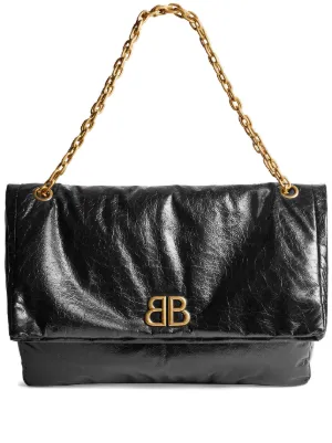 Bolso cadenas negro online grande