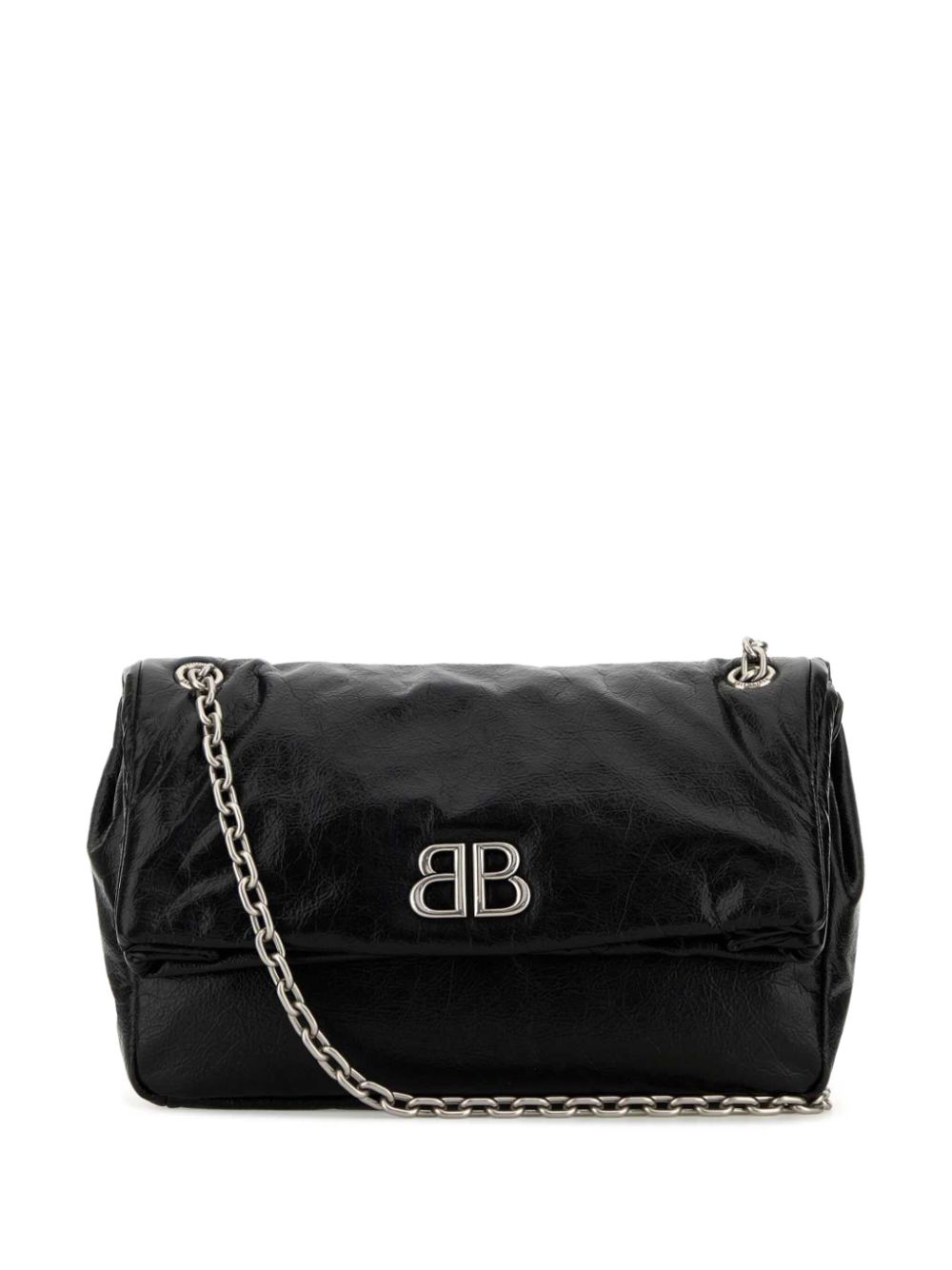 Balenciaga medium Monaco leather shoulder bag - Black