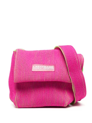 LASTFRAME Tie リブニット ショルダーバッグ | ピンク | FARFETCH JP
