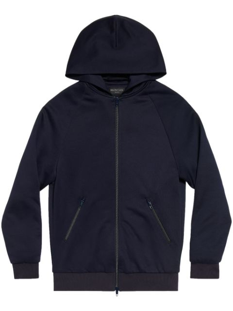 Balenciaga logo-print zip-up hoodie Men