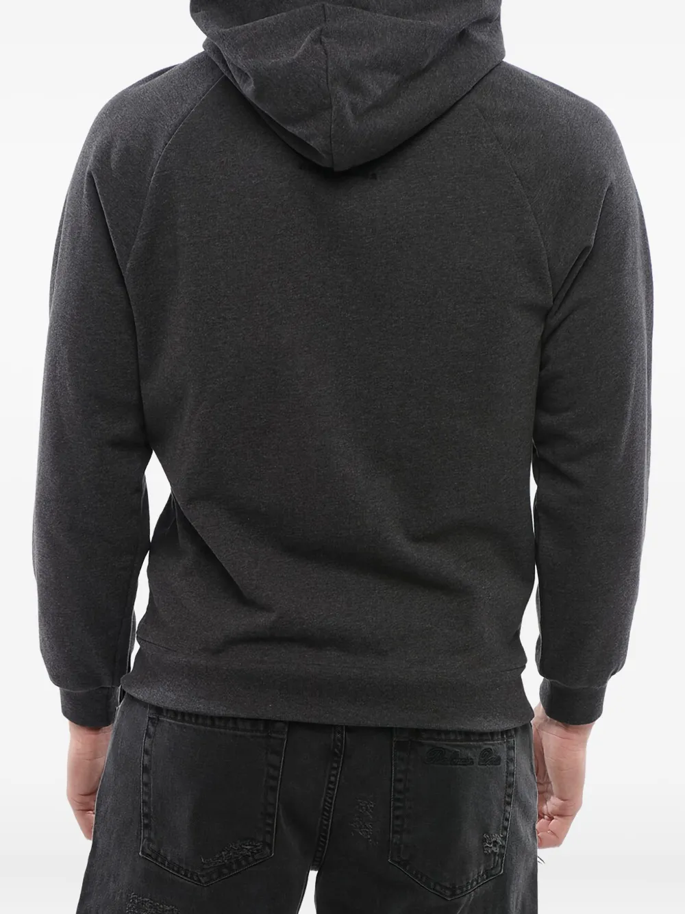 Balenciaga Hoodie met geborduurd logo Grijs