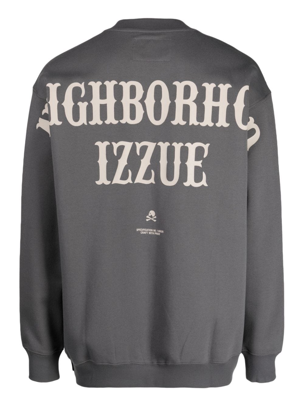 Shop Izzue Logo-print Crew-neck Jumper In Grey