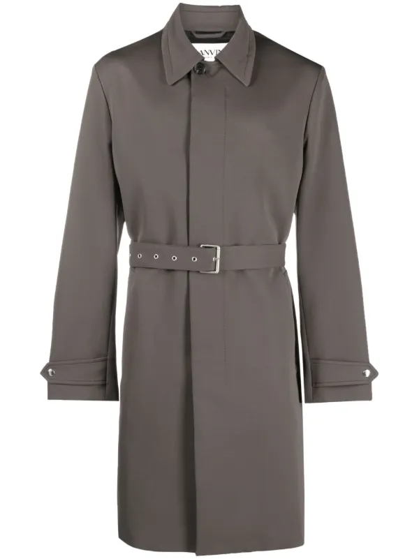 Lanvin Belted Trench Coat - Farfetch