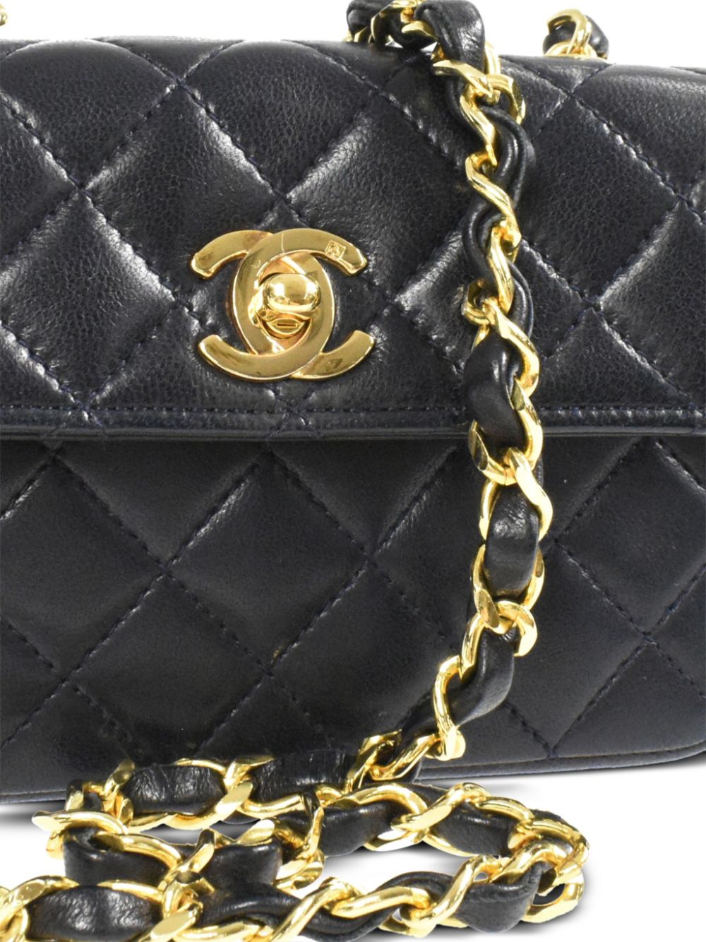 CHANEL 1990 mini CC diamond-quilted shoulder bag Women