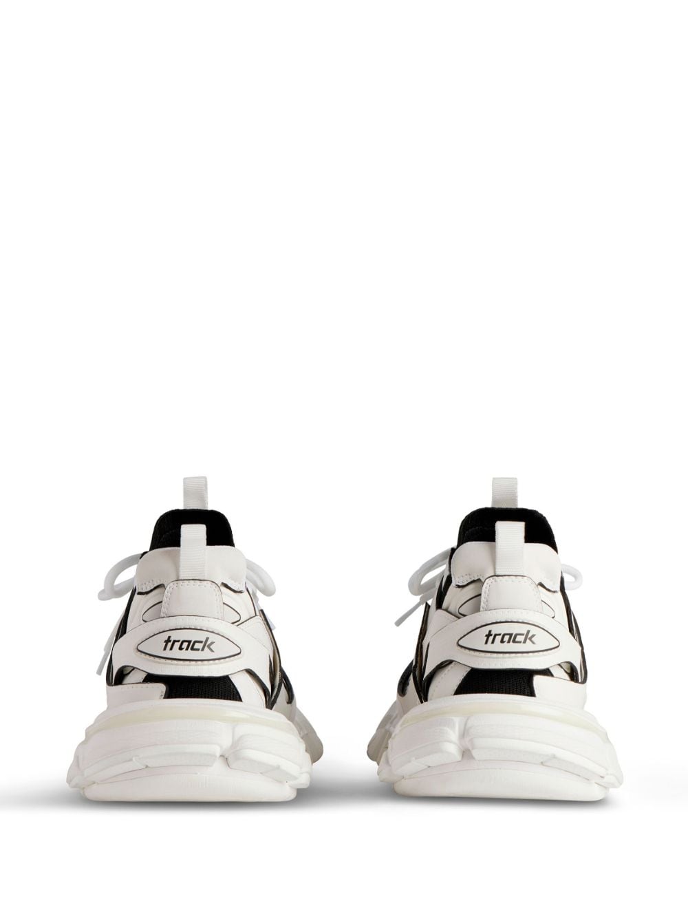 Shop Balenciaga Track Sock Panelled Sneakers In White