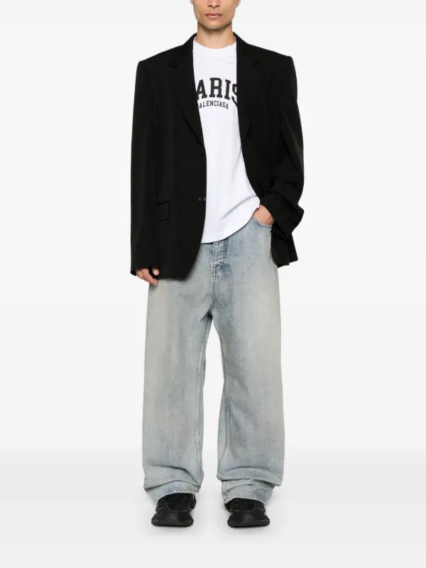 Balenciaga Baggy wide-leg Jeans | Blue | FARFETCH