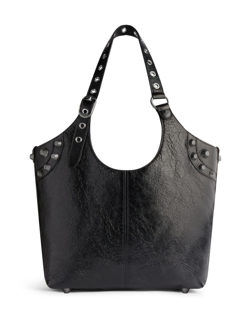 Shop Balenciaga Medium Le Cagole Carry All Tote Bag In Black