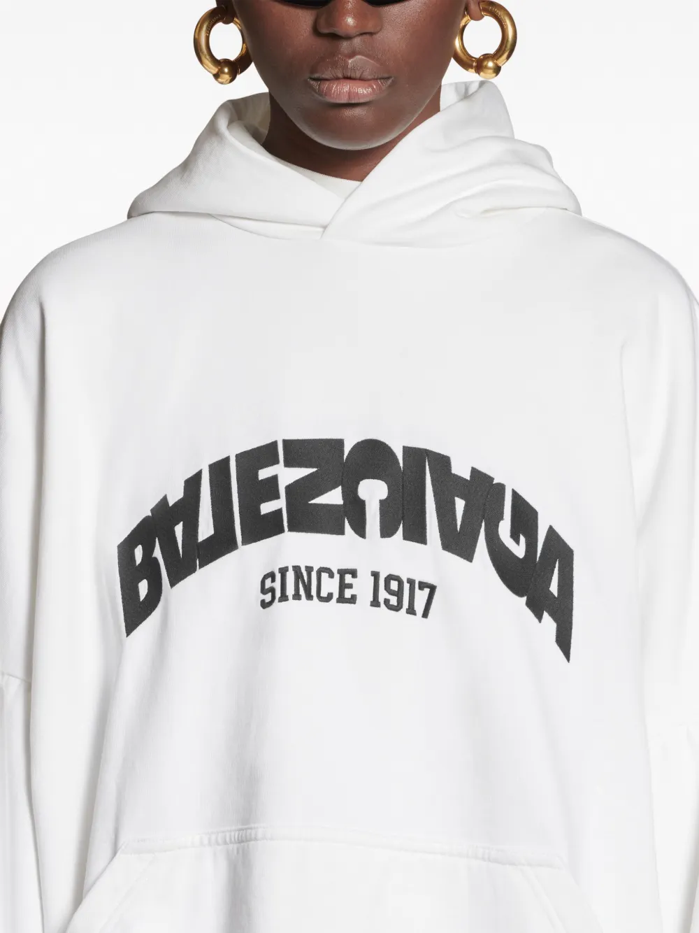 balenciaga backprint hoodie
