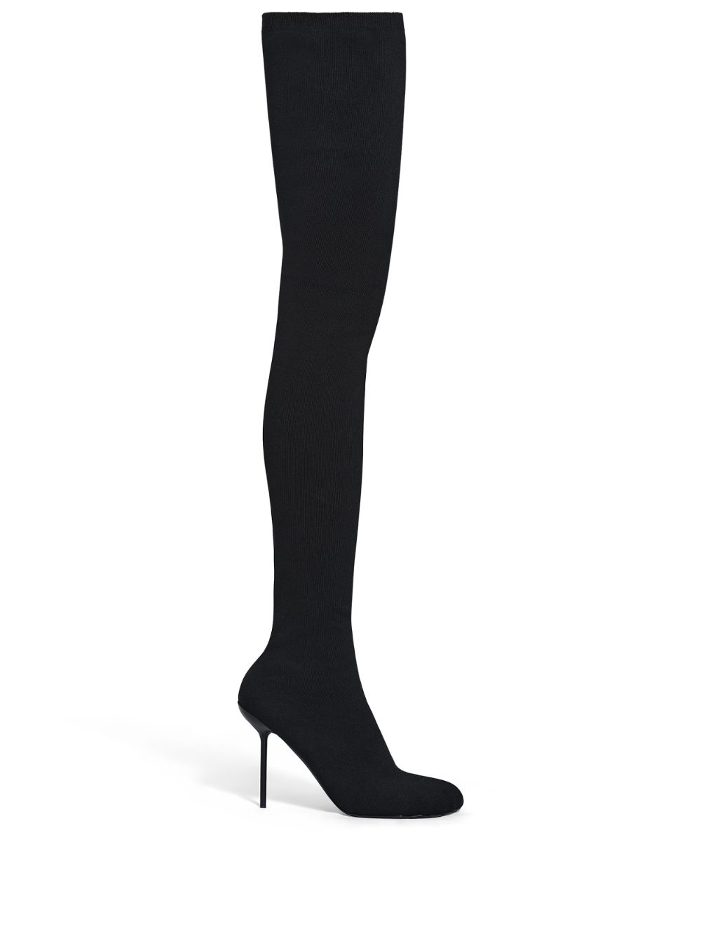 BALENCIAGA Anatomic stretch-knit thigh boots  Thigh boot, Thigh high sock  boots, Thigh high sock