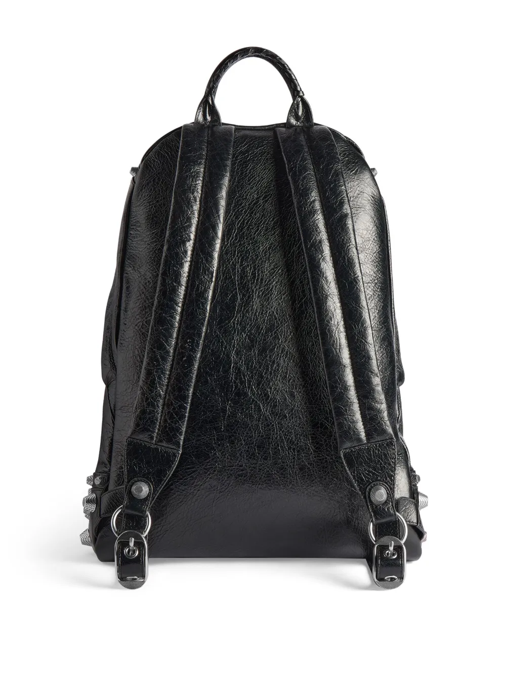 Shop Balenciaga Le Cagole Studded Backpack In Black