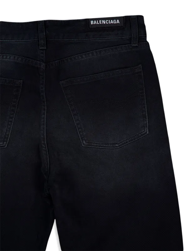 Balenciaga mid-rise straight-leg Jeans | Black | FARFETCH