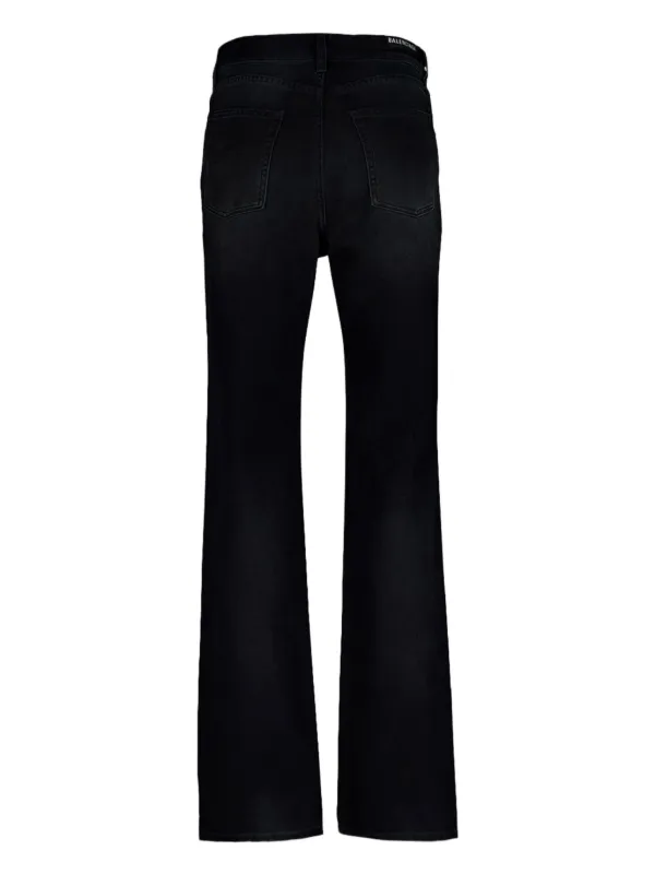 Balenciaga mid-rise straight-leg Jeans | Black | FARFETCH Balenciaga mid-rise straight-leg Jeans | Black | FARFETCH