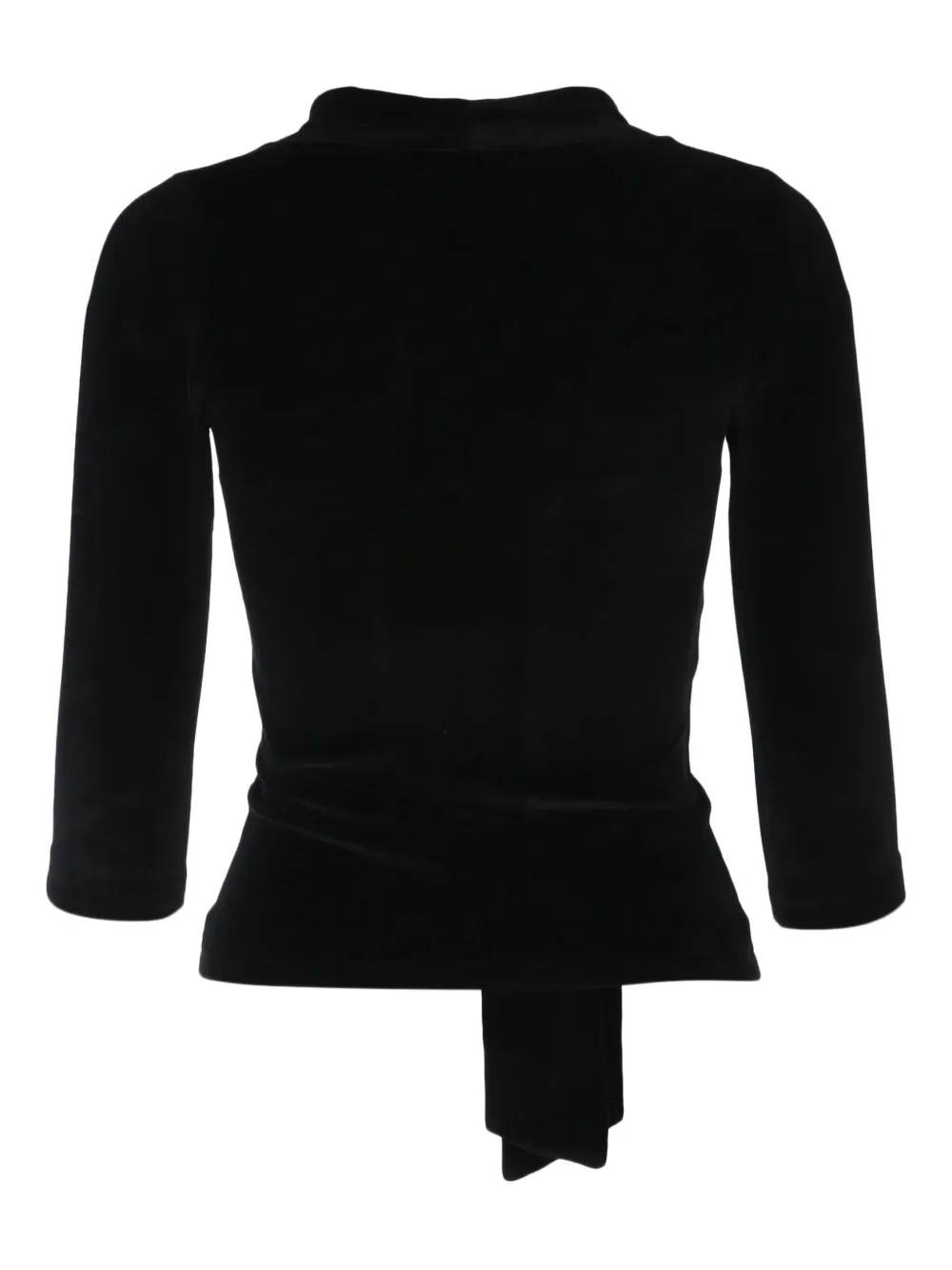 Balenciaga scarf-detail velvet top | T-Shirts & Jersey Shirts | Image 2
