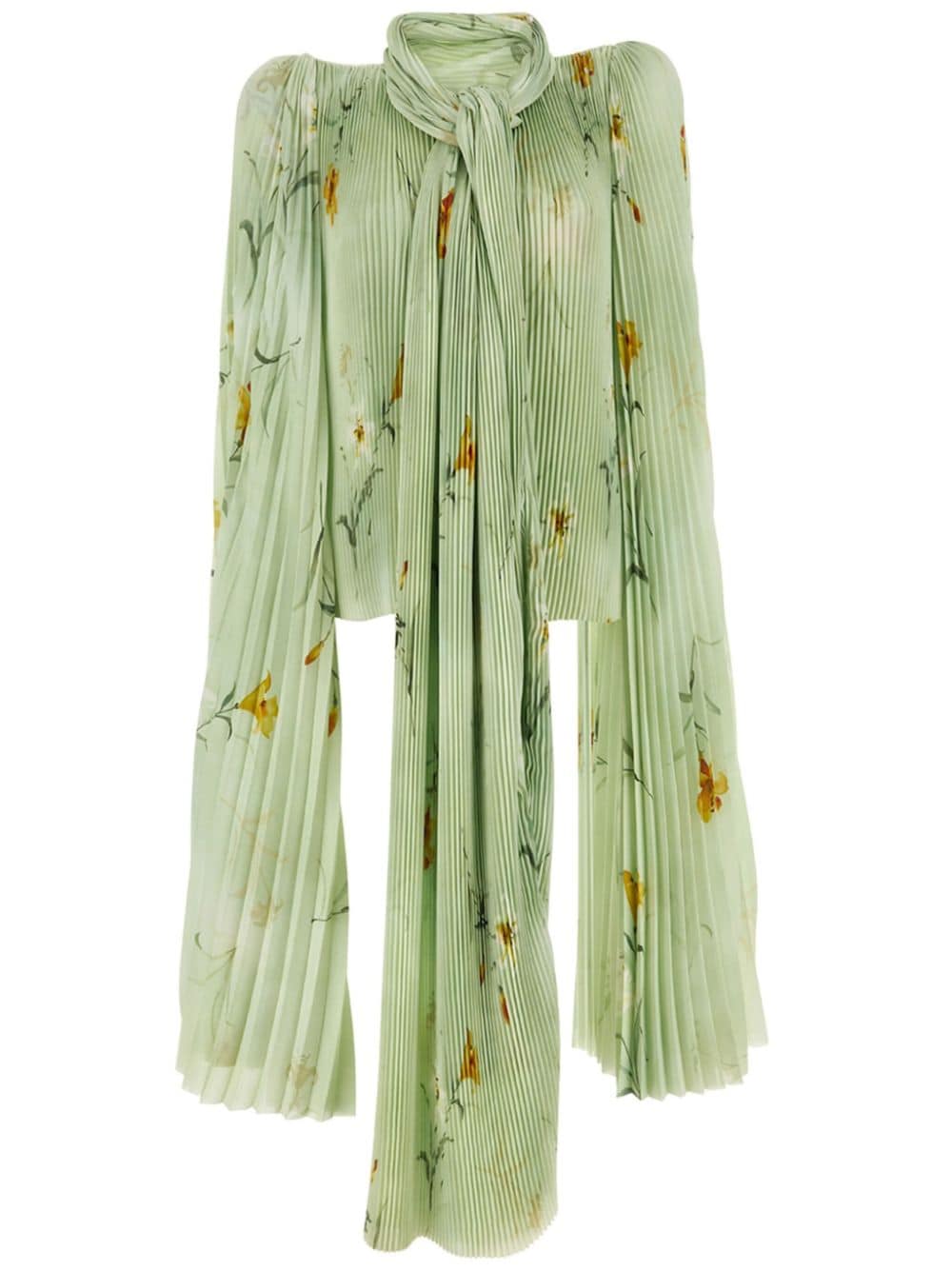 Balenciaga Blusa a fiori - Verde