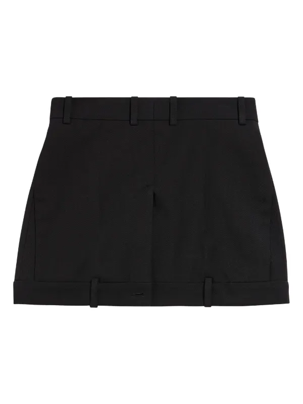 Balenciaga デコンストラクテッド ミニスカート | ブラック