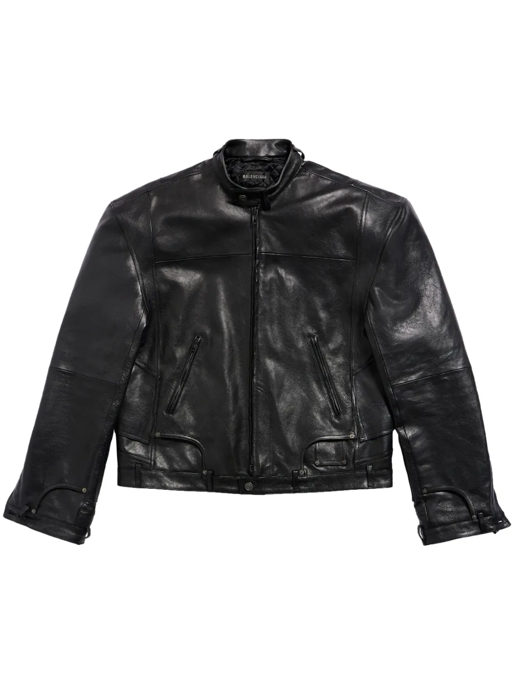 Balenciaga Boxy faux-leather Jacket - Farfetch