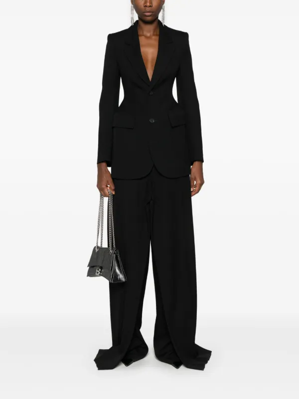 Balenciaga テーラード ワイドパンツ | ブラック | FARFETCH JP