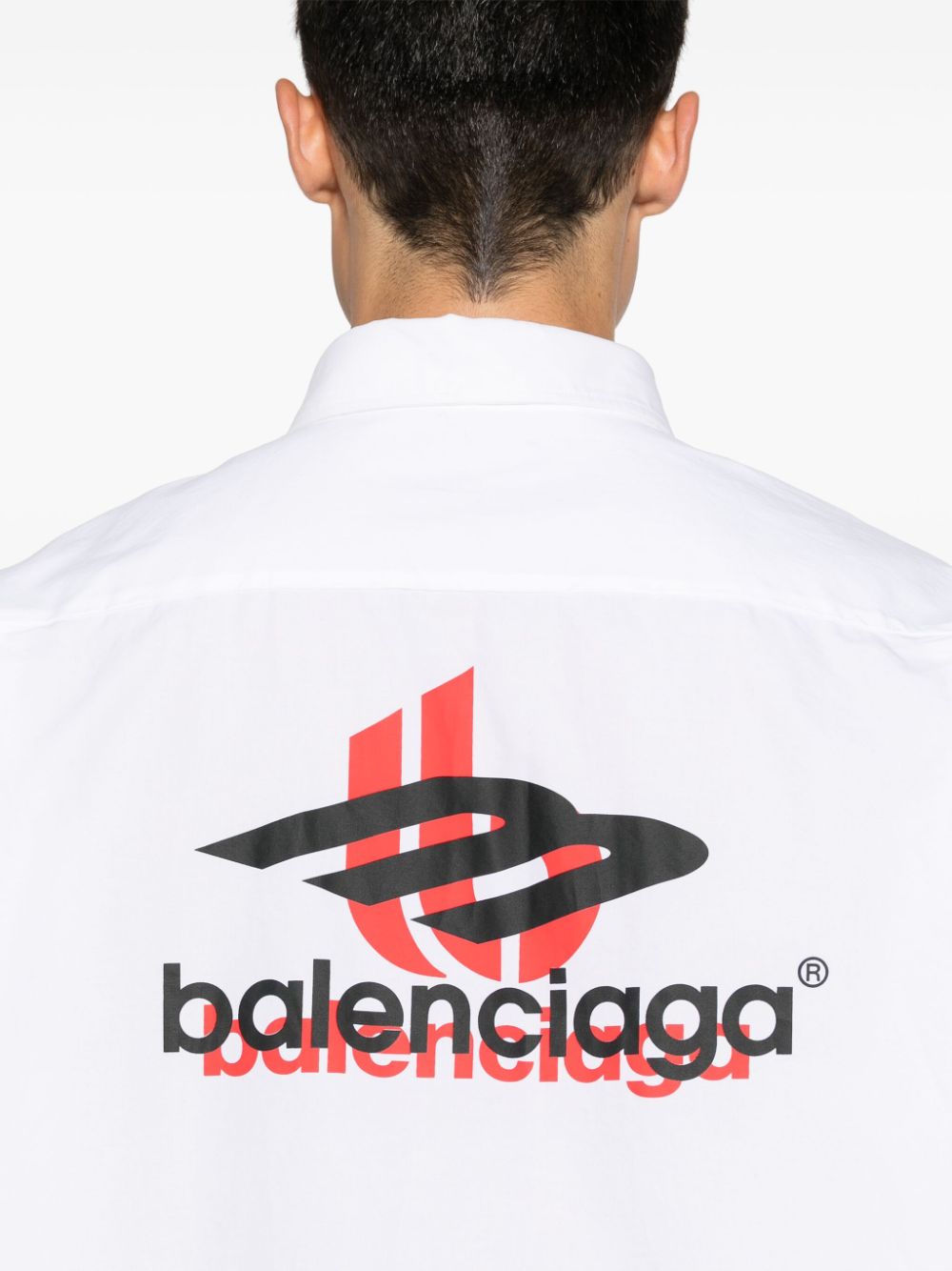 Balenciaga logo-print shirt Men