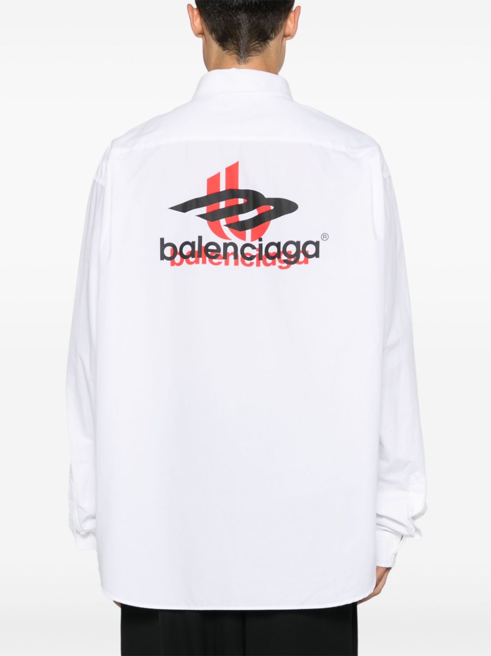 Balenciaga logo-print shirt Men